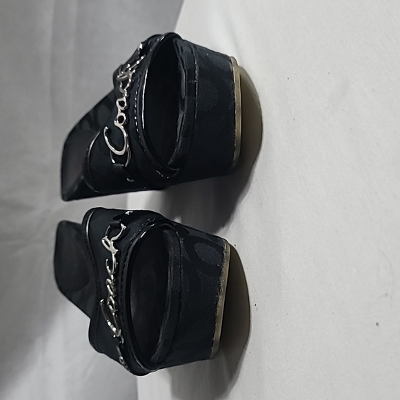 Coach Black Monogram Plateforms - Picture 4 of 6
